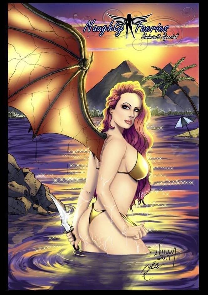 11x17 Naughty Faerie Stripper Assassins - Pencils for Published Cover