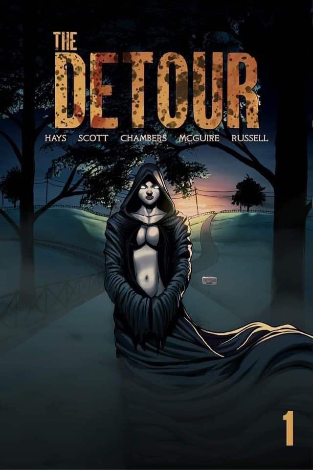 11x17 Original Pencils - The Detour #1 kickstarter exclusive Published Cover