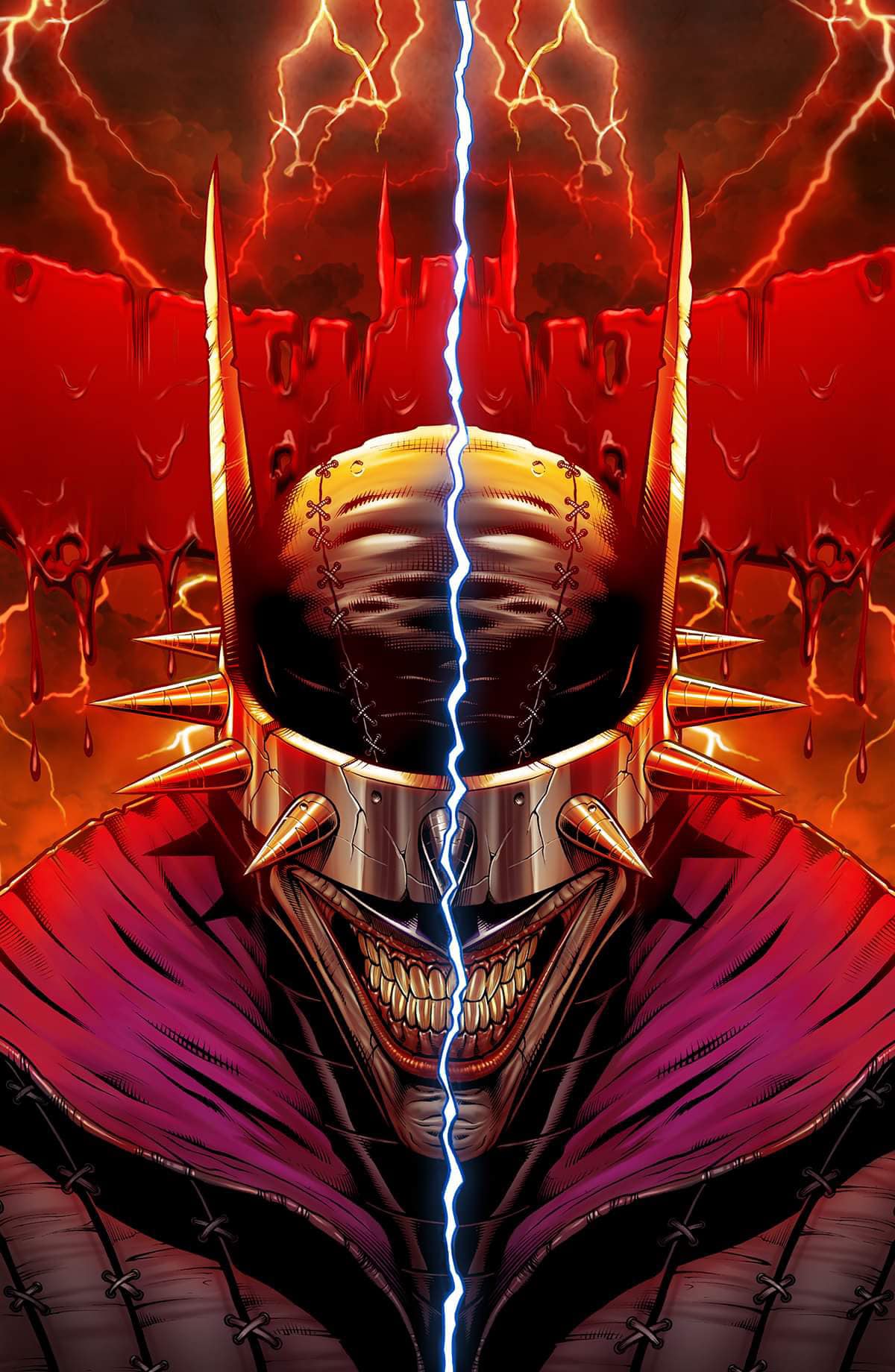11x17 Bat Who Laughs Fractured State Art Print