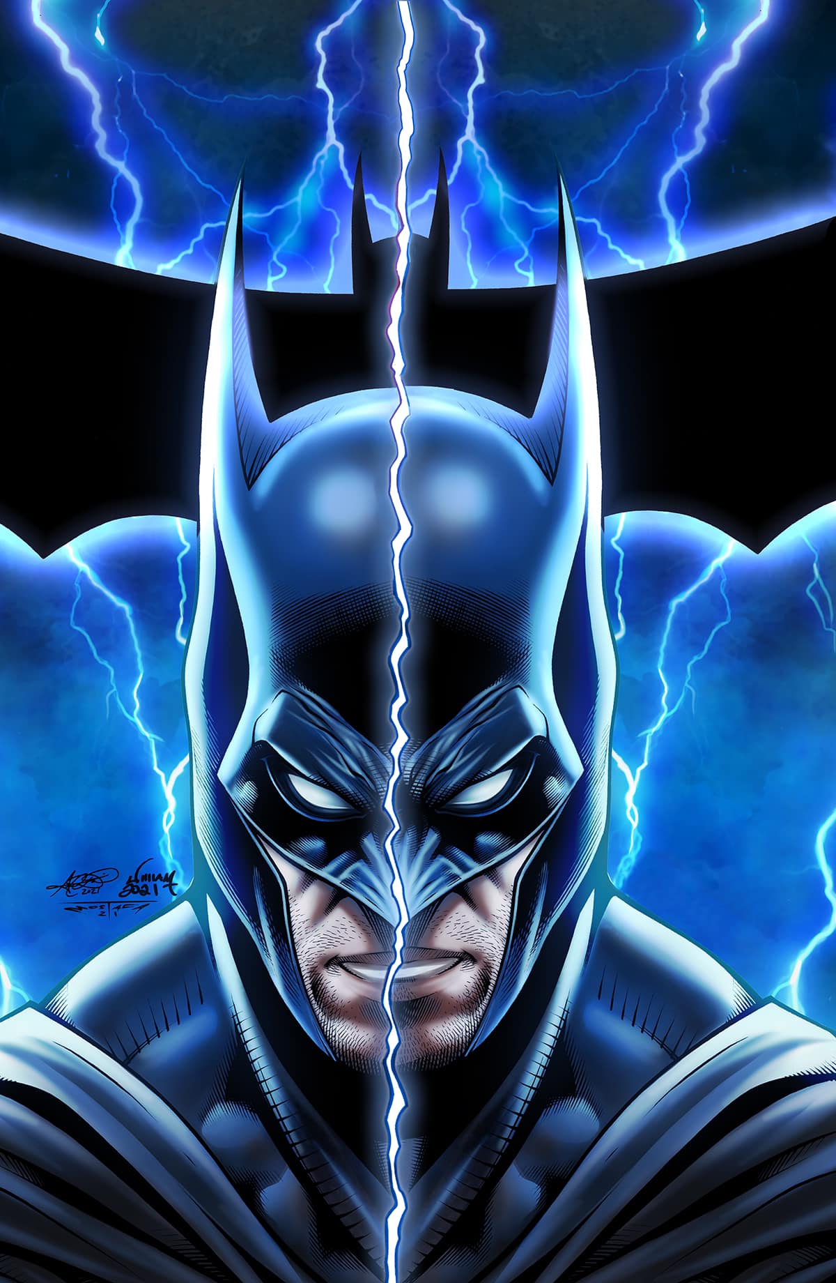 11x17 Batman Fractured State Art Print