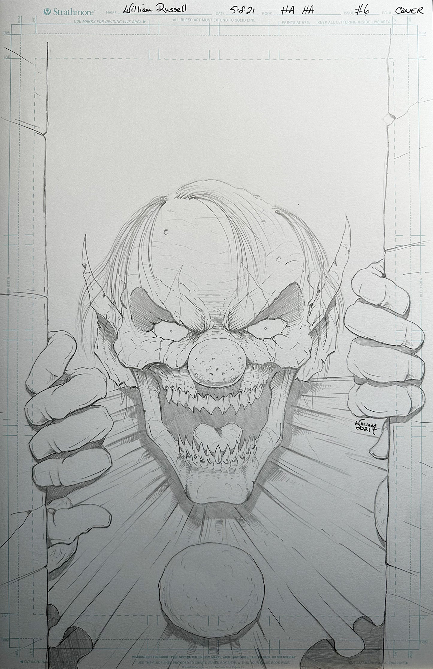 11x17 HAHA #6 Pencils for Published Cover