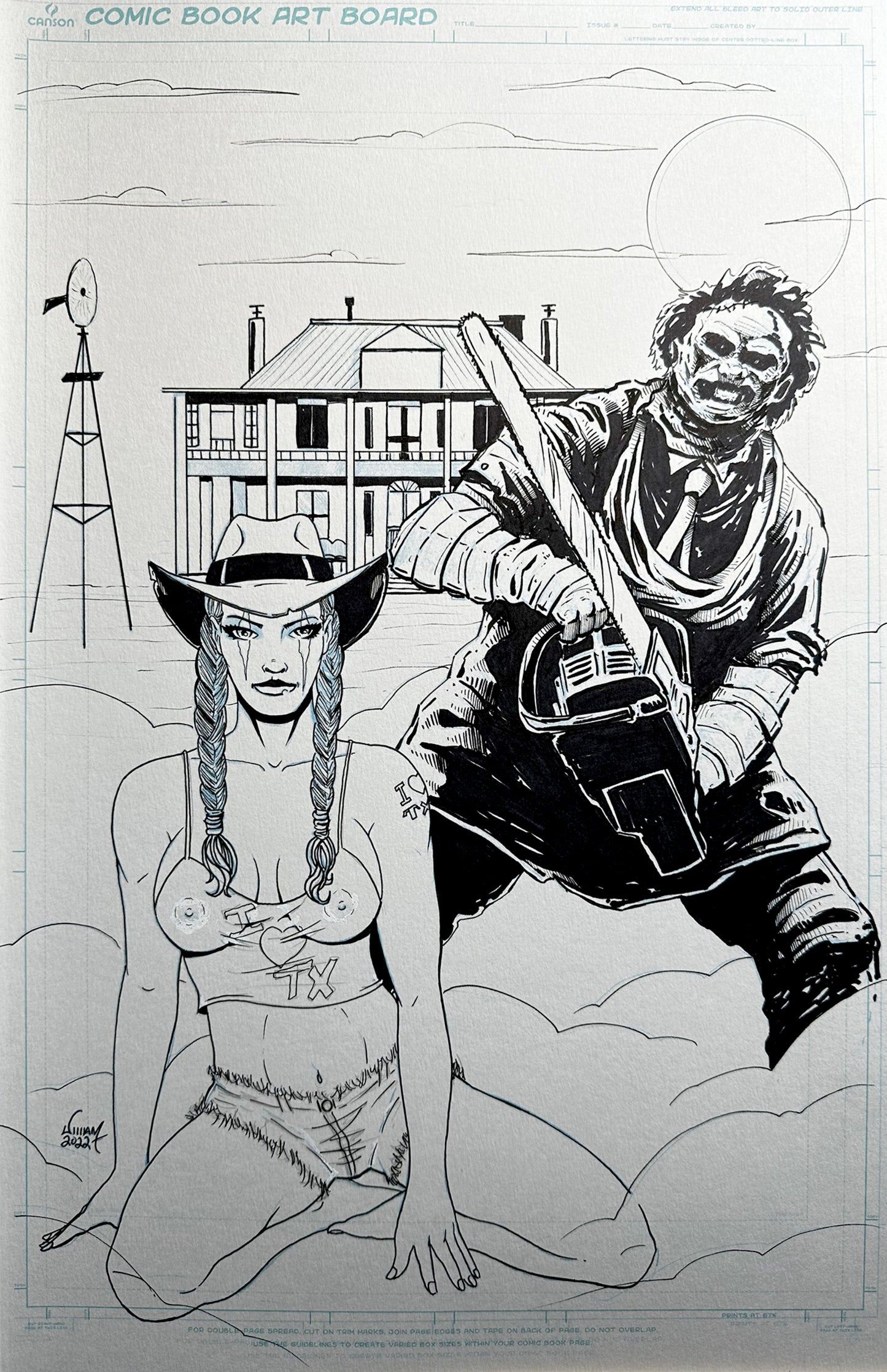 11x17 HT Leather Halloween - Ink for Published Cover
