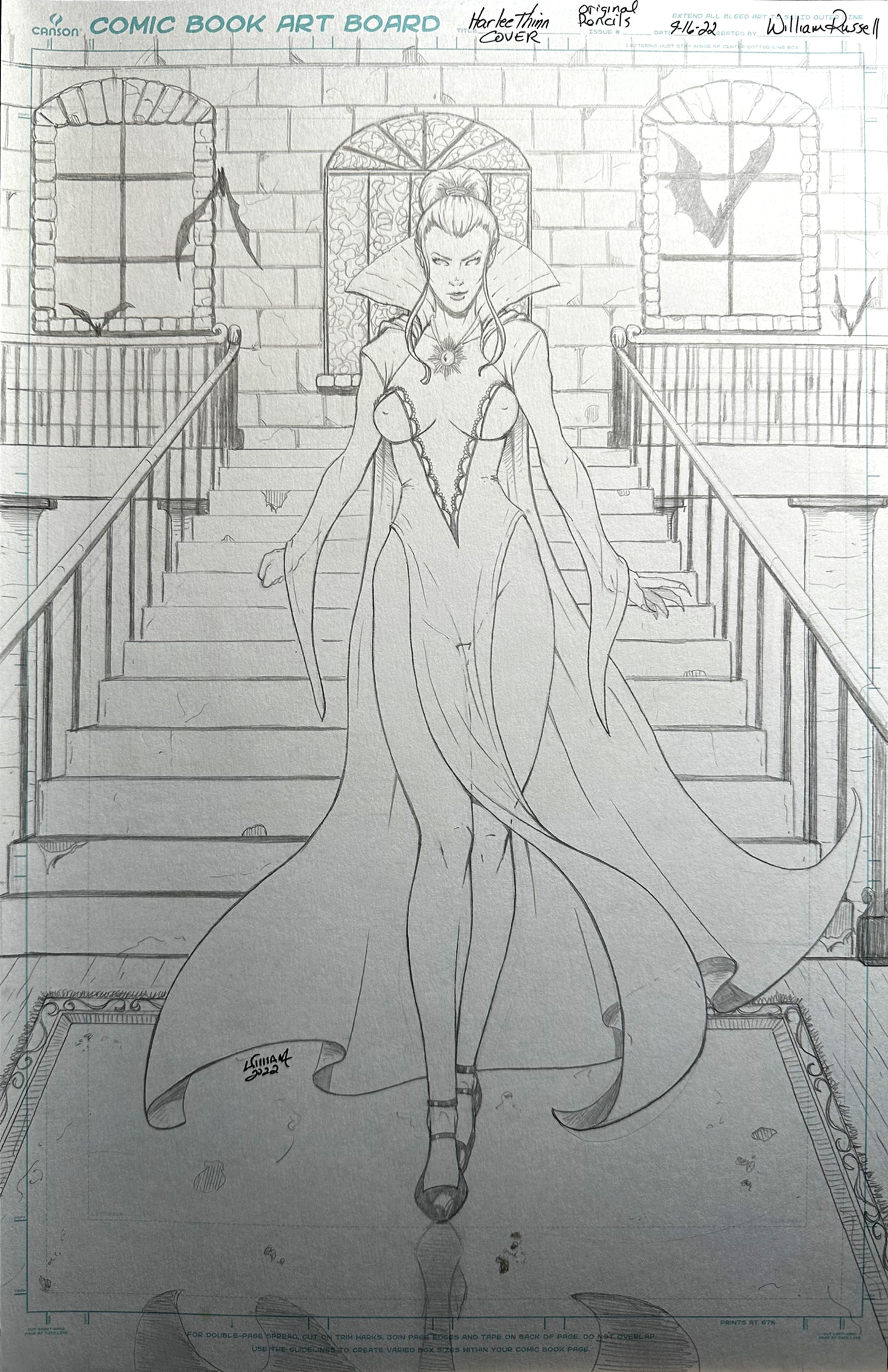 11x17 HT Vampire Halloween - Pencils for Published Cover