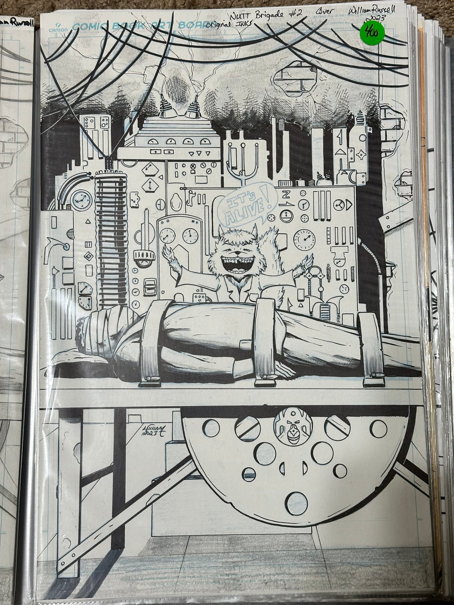 11x17 Original INKS - Nutt Brigade #2 Kickstarter Exclusive - Published Cover