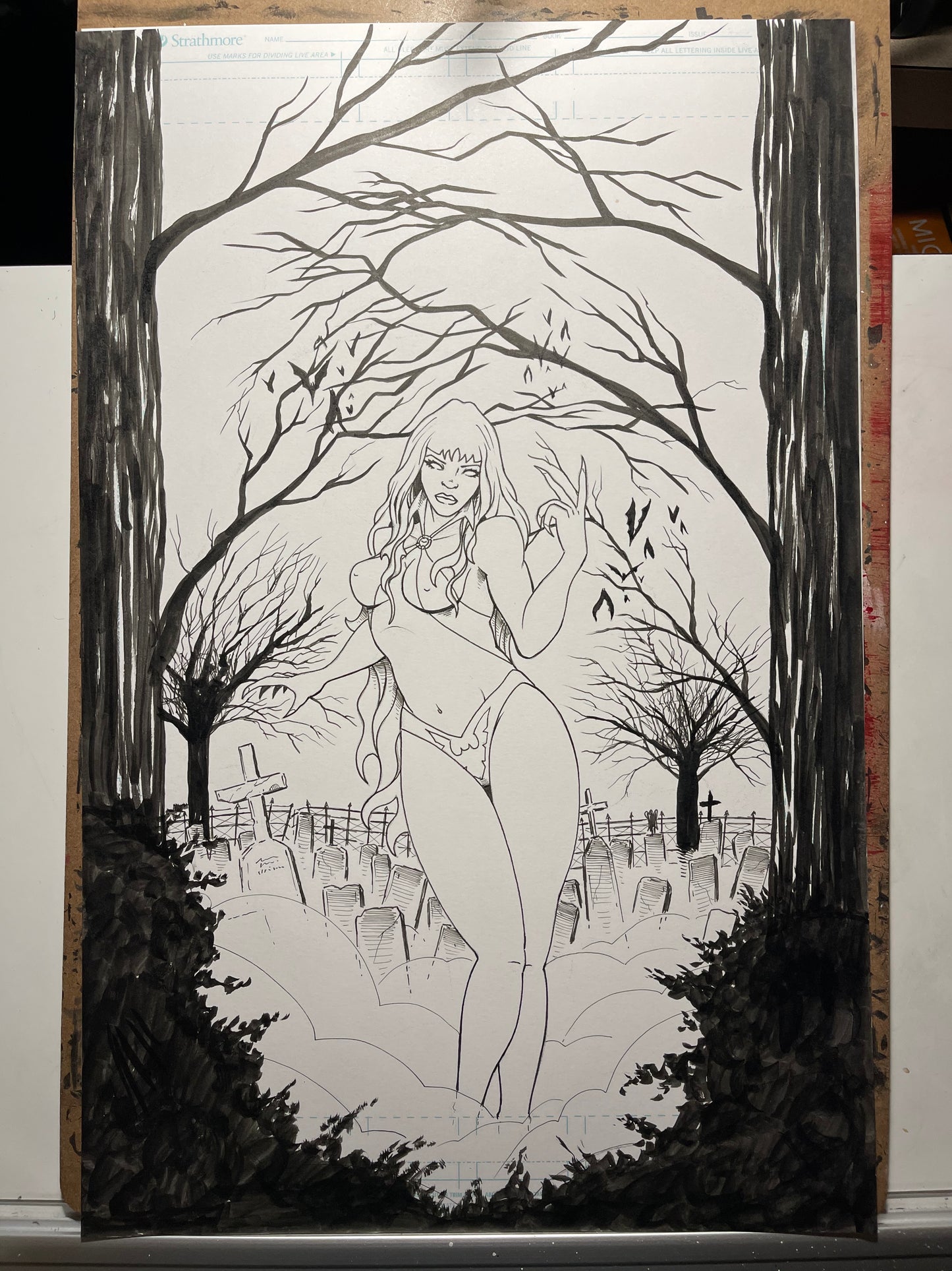 11x17 - Full Body Commission in Raw pencils or B&W Ink