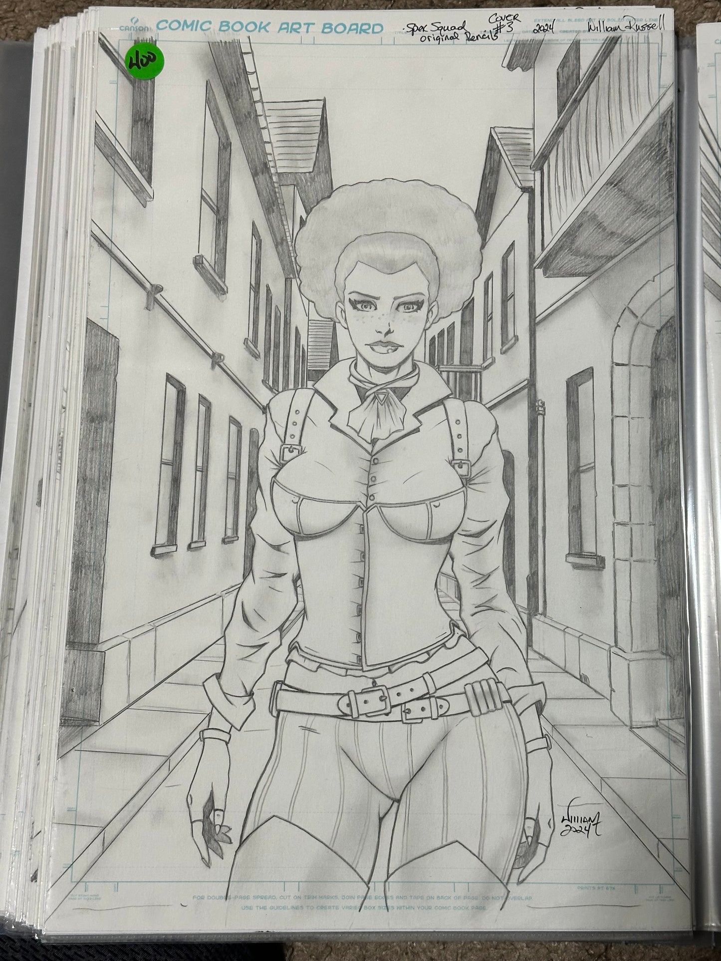 11x17 Original Cover Pencils -Spex Squad #3