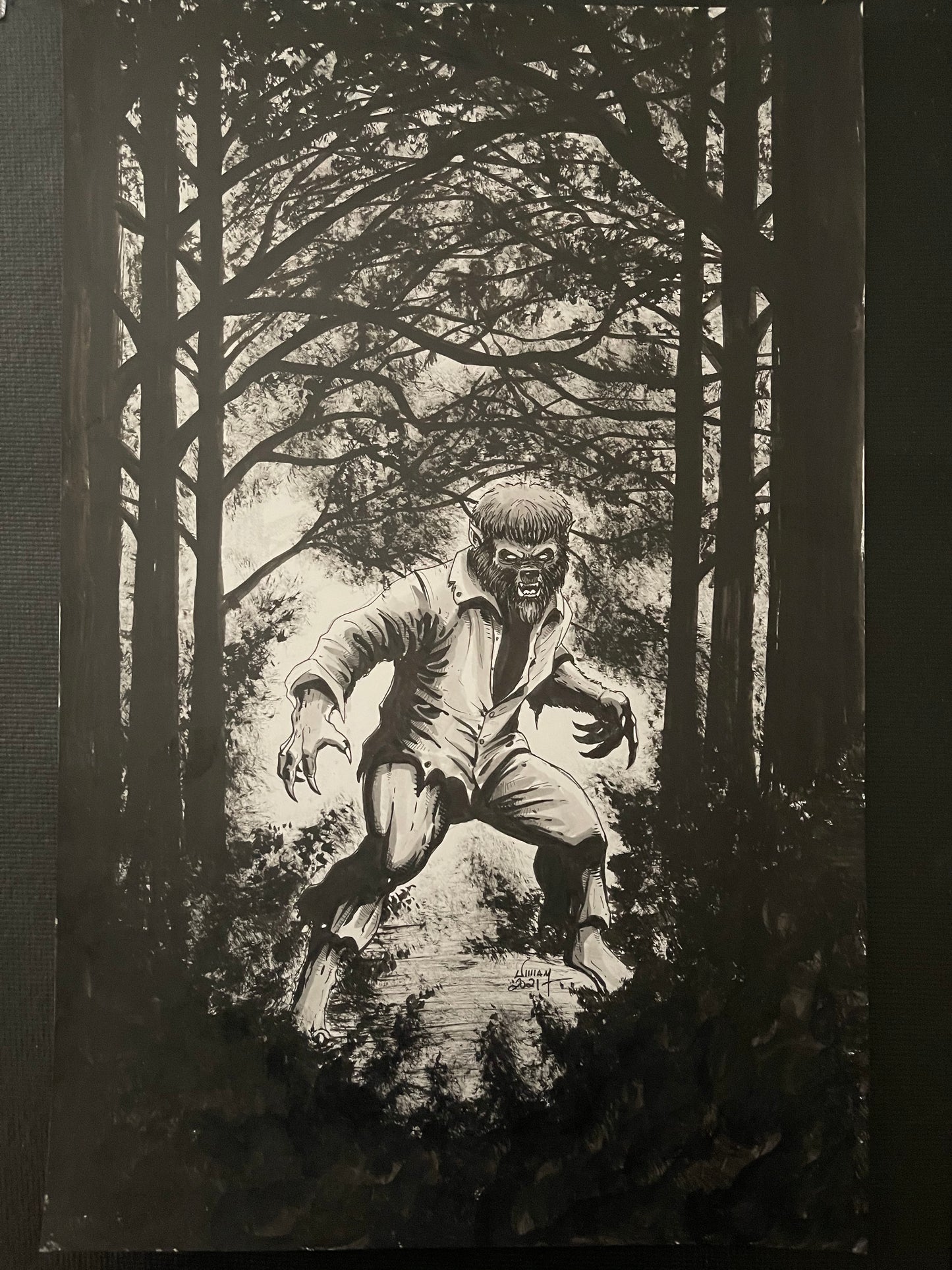 11x17 - Full Body Commission in Raw pencils or B&W Ink