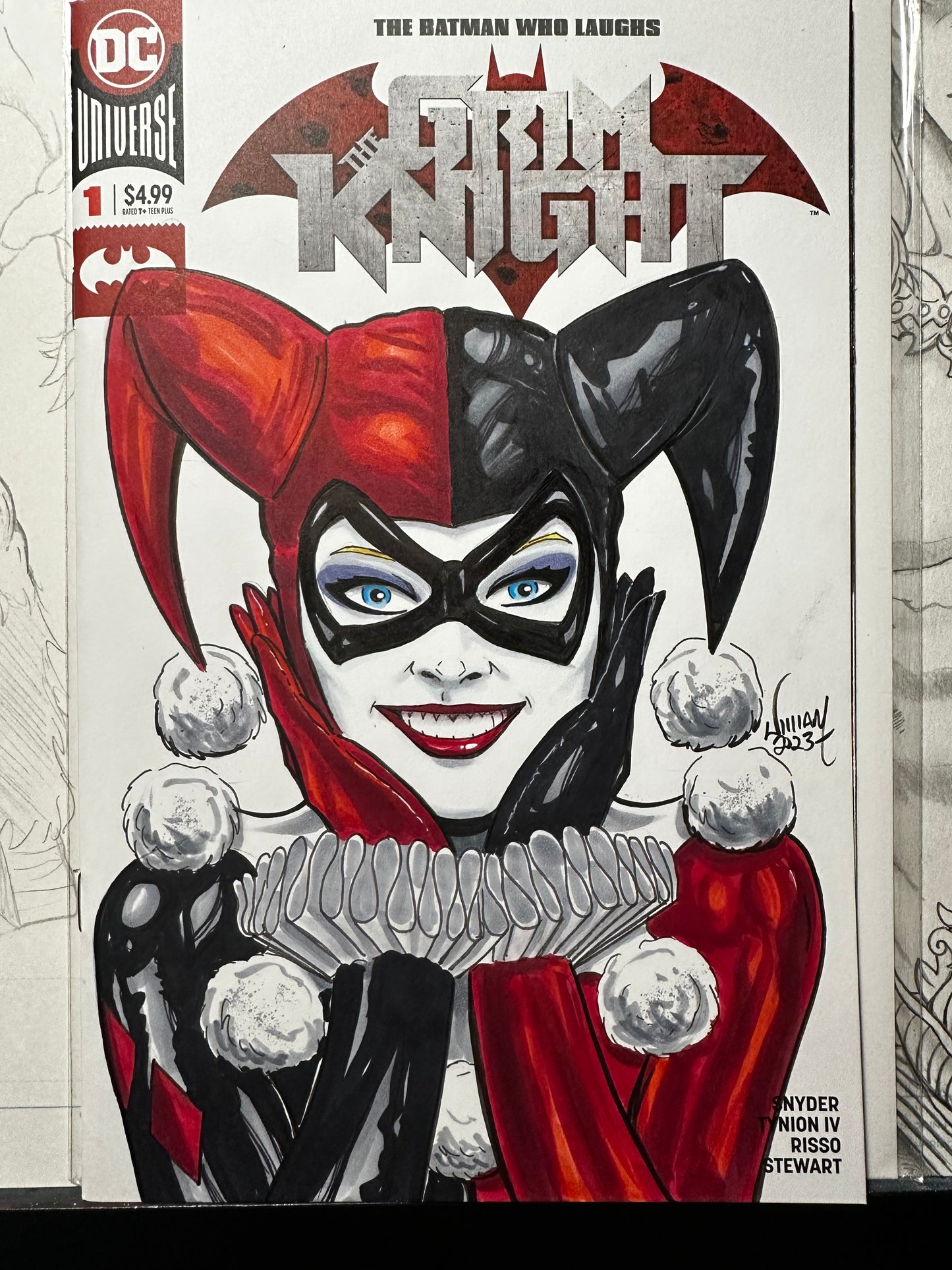 Half Body Commission in full color on Sketch Blank