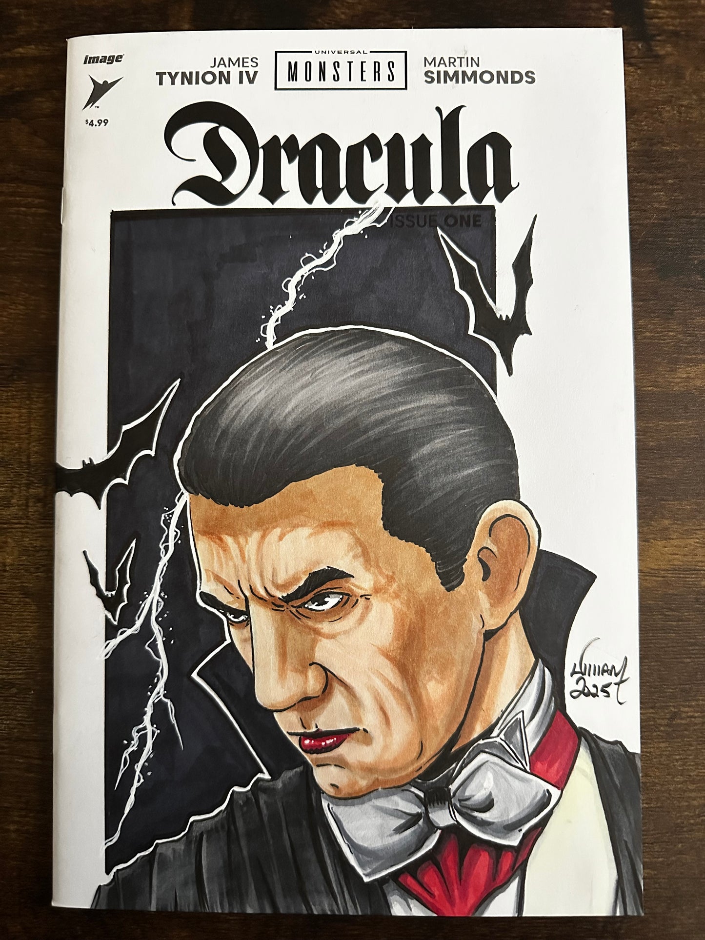 Head Shot Commission in Full Color on Blank Sketch Cover