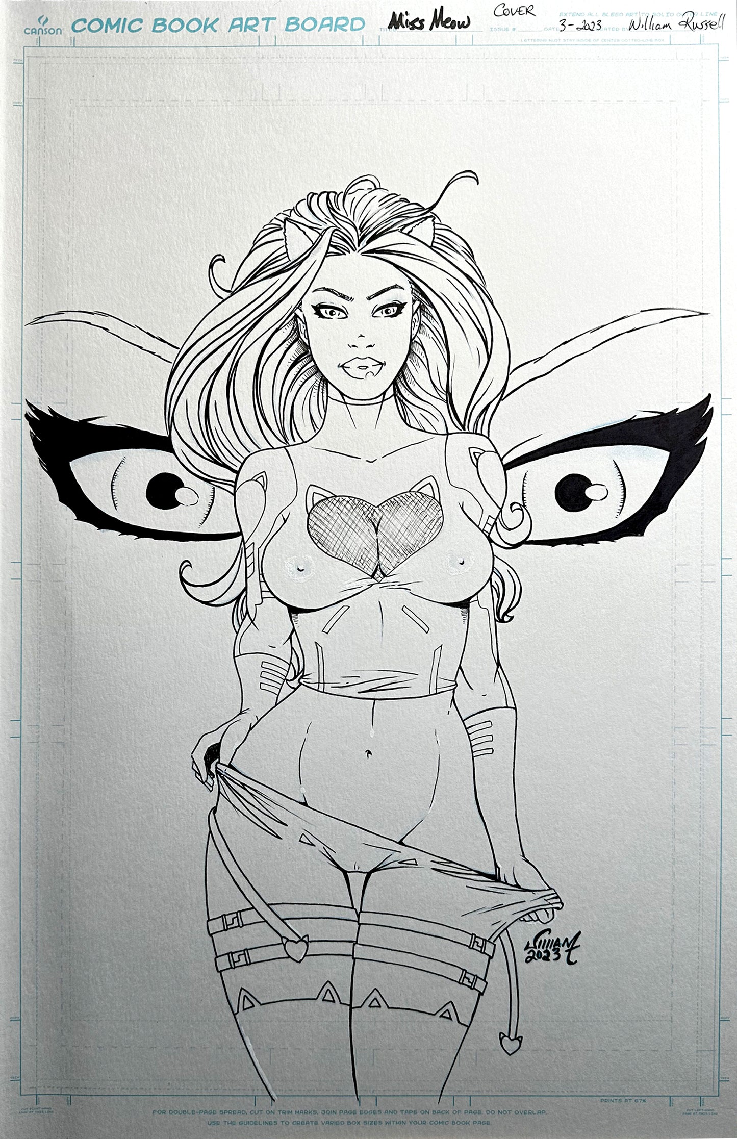 11x17 Miss Meow #8 Exclusive Nice - ink for Published Cover