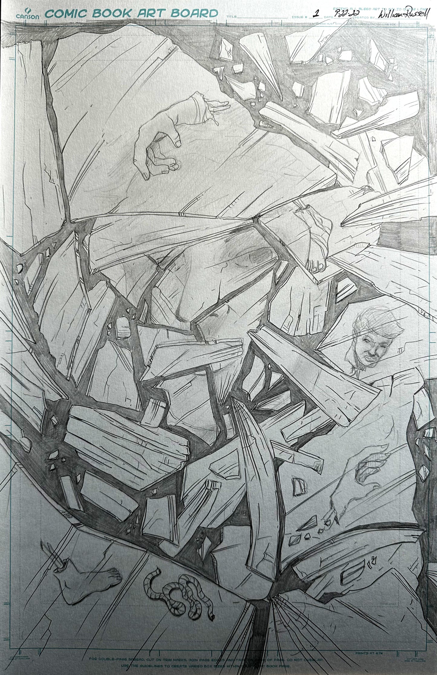 11x17 A Mother's Whispers #1 - Pencils for Published Cover