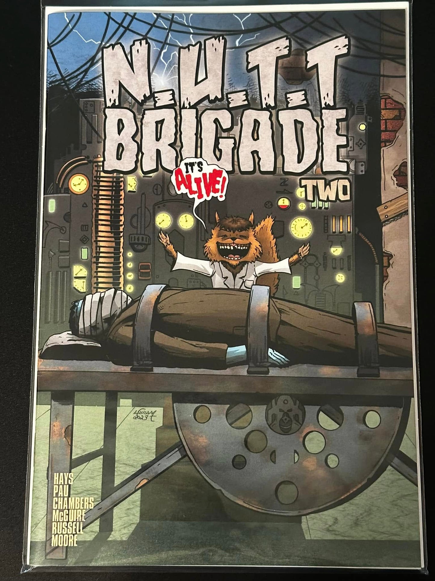 11x17 Original INKS - Nutt Brigade #2 Kickstarter Exclusive - Published Cover