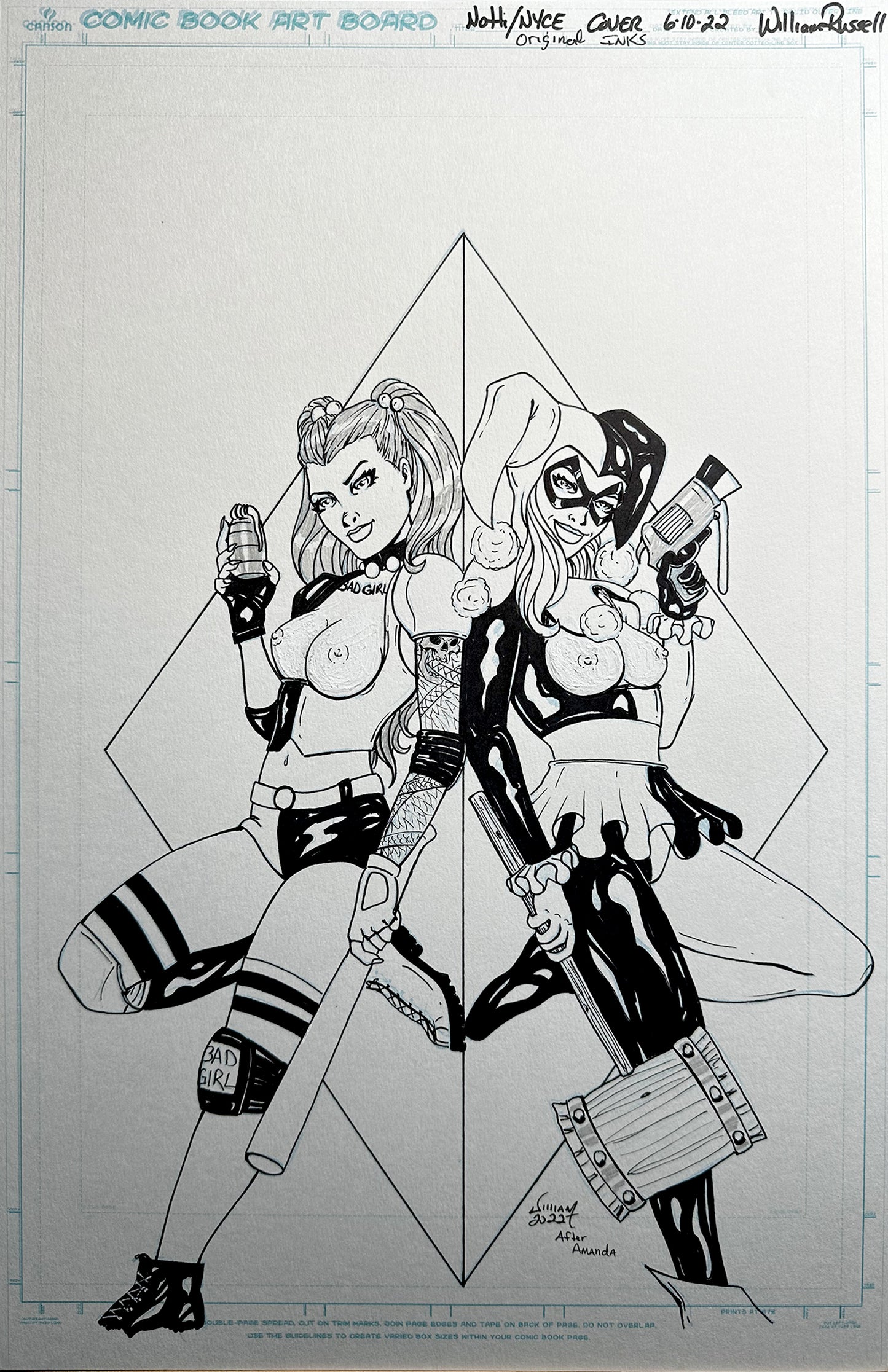 11x17 N&N Menage A Trois #12 - Naughty Ink for Published Cover