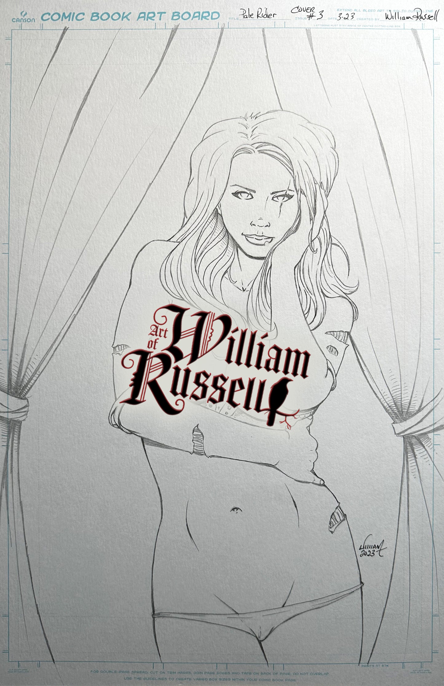 11x17 Pale Rider #3 - Naughty Pencils for Published Cover