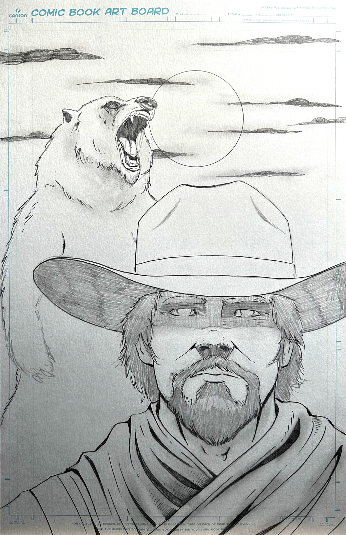 11x17 Pale Rider #4 - Pencils for Published Cover