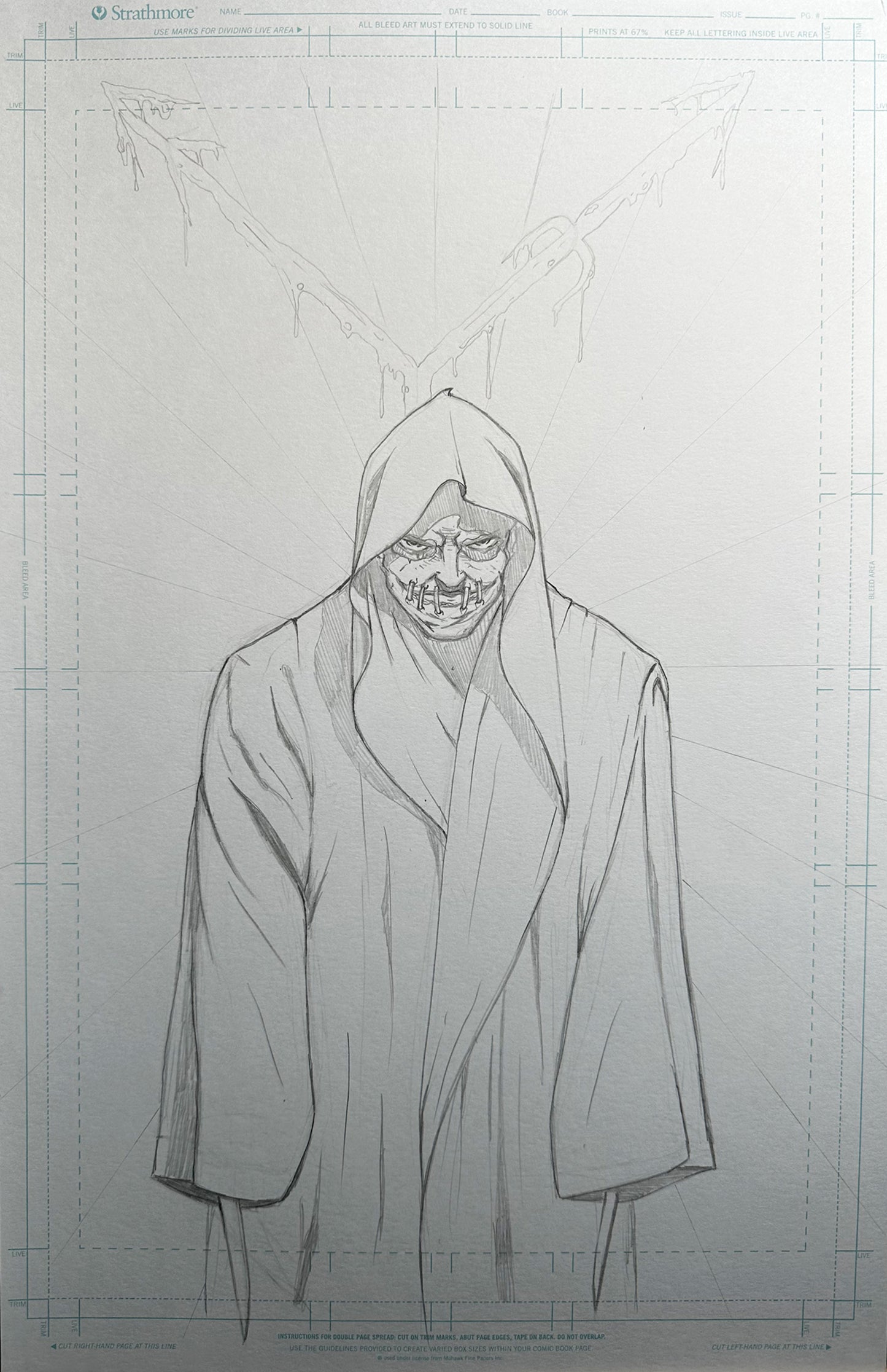 11x17 Psycho Sal #1 The Box - Pencils for Published Cover