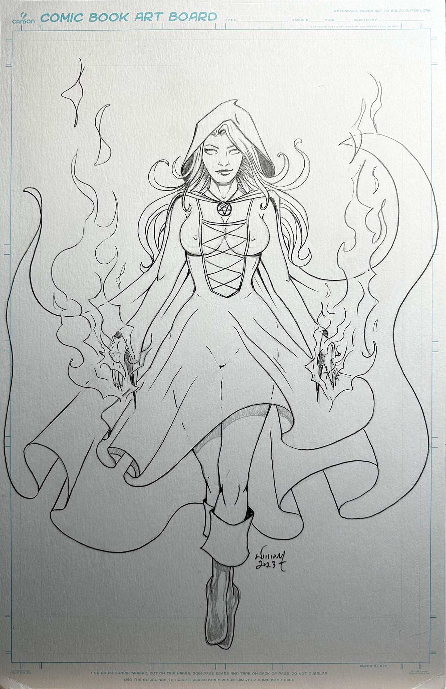 11x17 PH Rise of the Witch - Nice Pencils for Published Cover