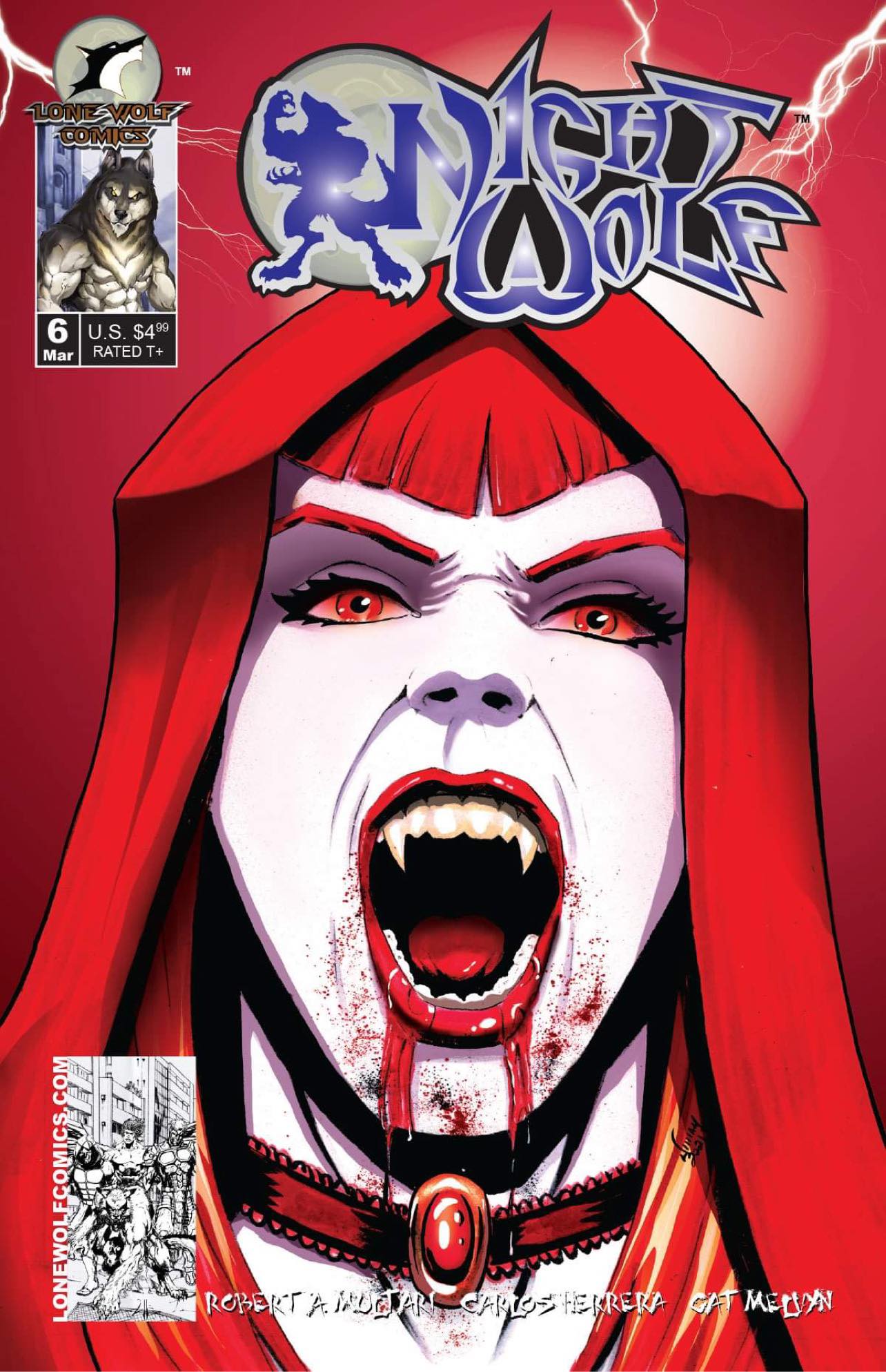 Night Wolf 6 Art of William Russell