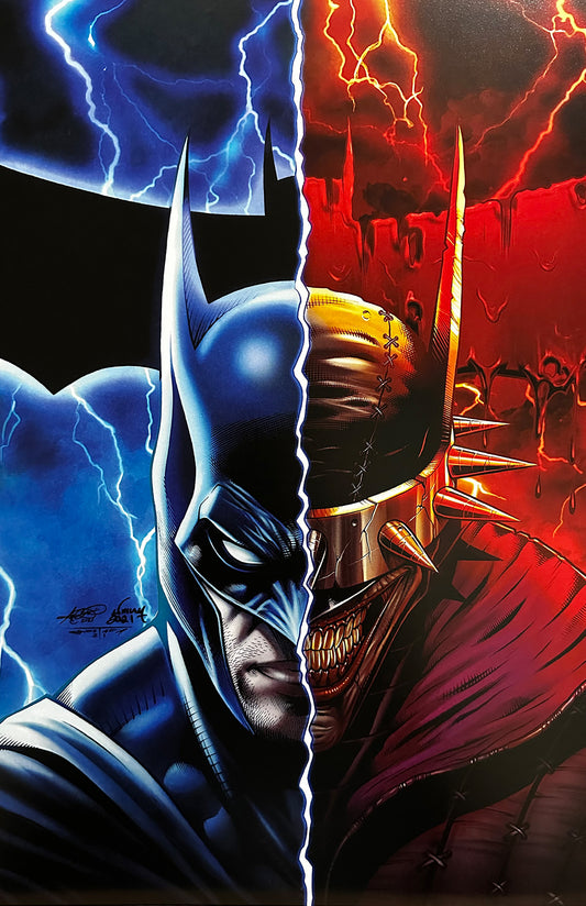11x17 Bat Who Laughs/ Batman Metal Print
