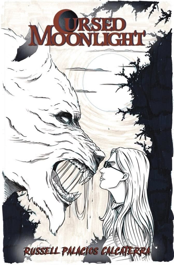 Cursed Moonlight - Victoria Variant - 11x17 Original Cover INKS -  - Kickstarter Exclusive Published Cover