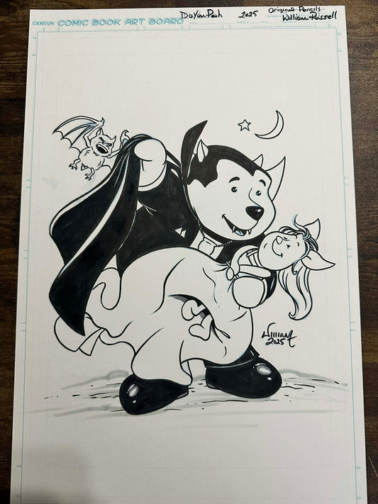 11x17 DO YOU POOH - NASTY NICK OA INKS for Published Cover