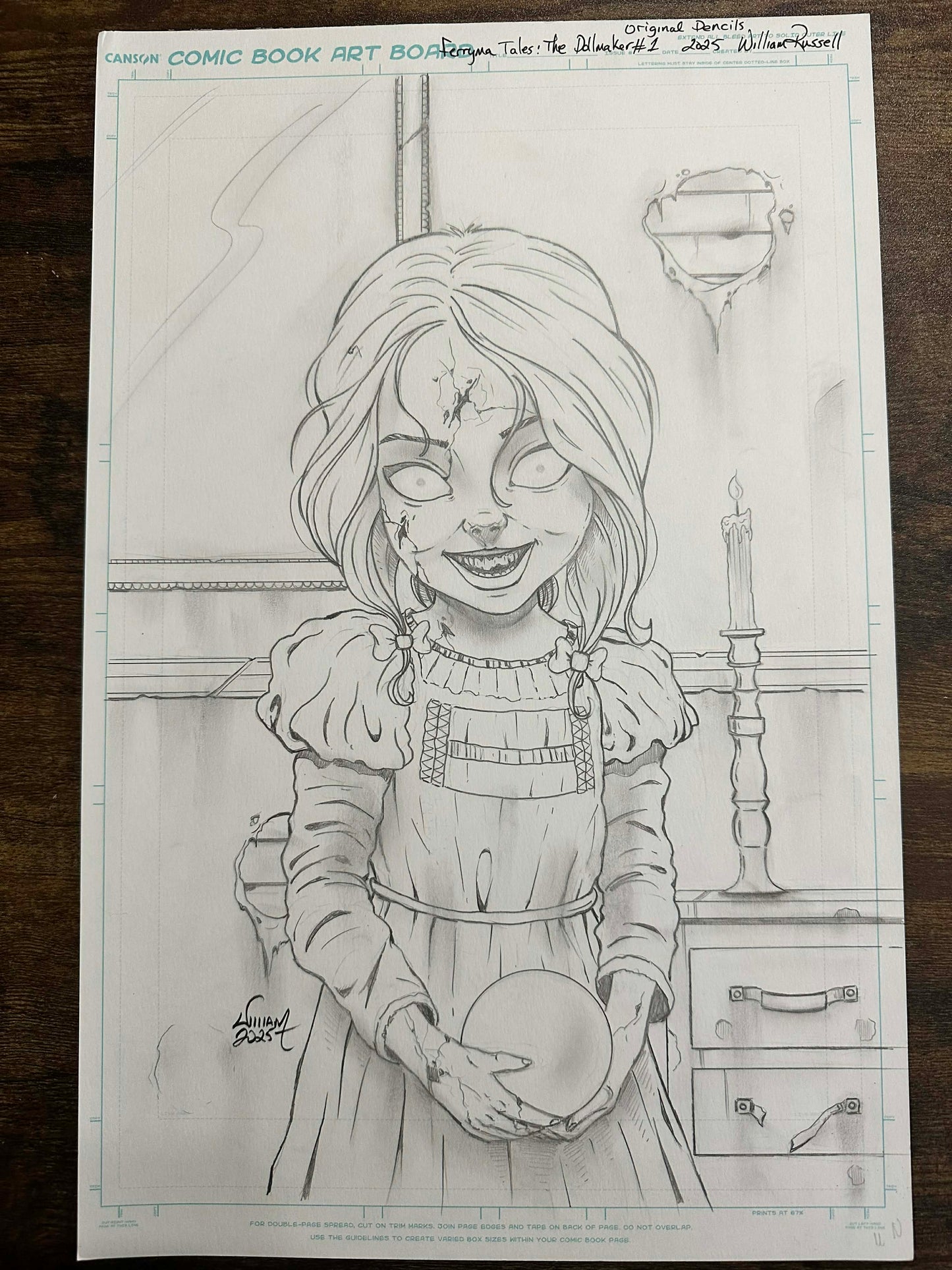 11x17 DOLLMAKER OA Pencils for Published Cover
