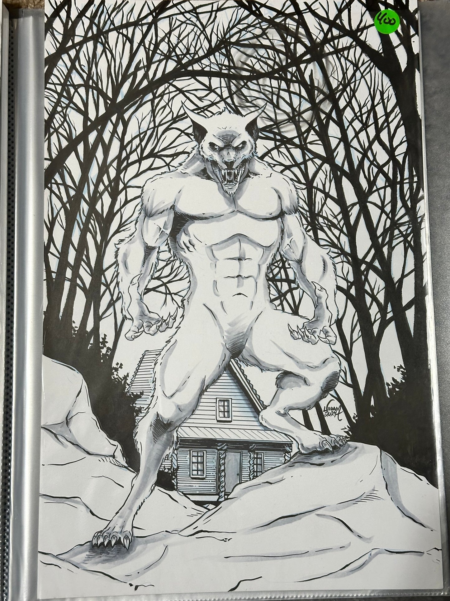 11x17 Original Cover INKS - Cursed Moonlight - Kickstarter Exclusive Published Cover A