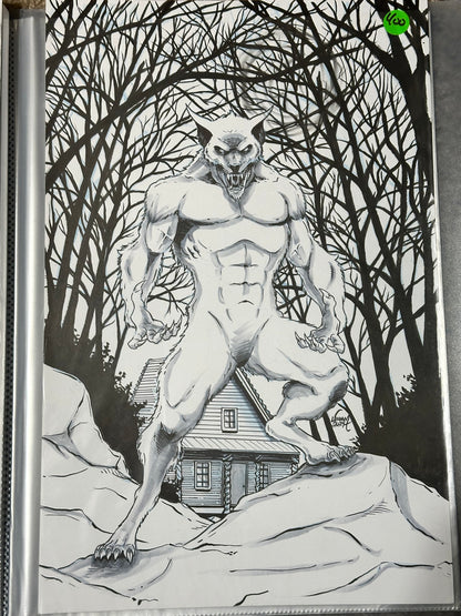 11x17 Original Cover INKS - Cursed Moonlight - Kickstarter Exclusive Published Cover A