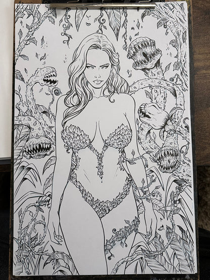 11x17 - Full Body Commission in Raw pencils or B&W Ink