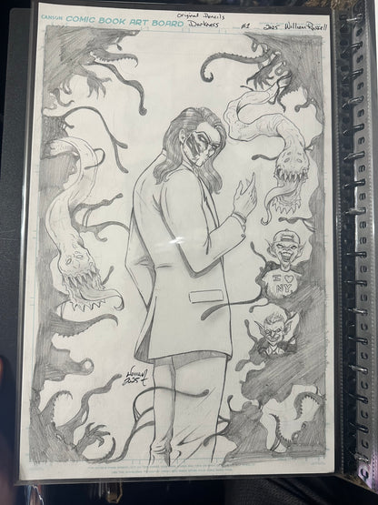 DARKNESS #1 - Original 11x17 Pencil Art