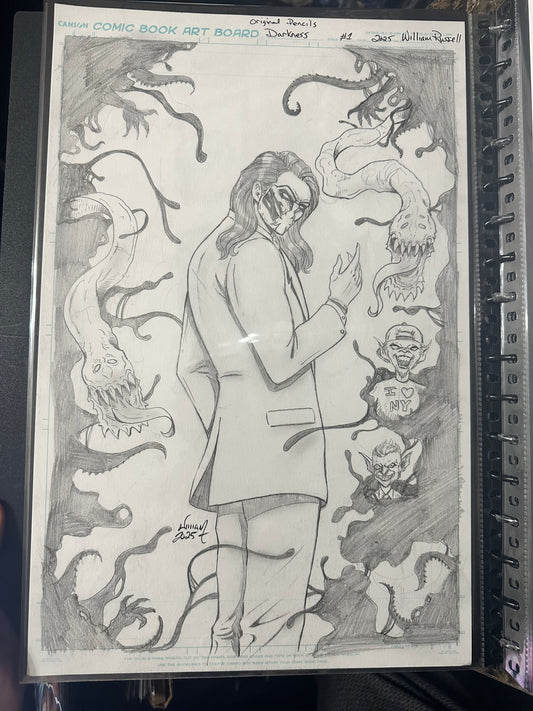 DARKNESS #1 - Original 11x17 Pencil Art