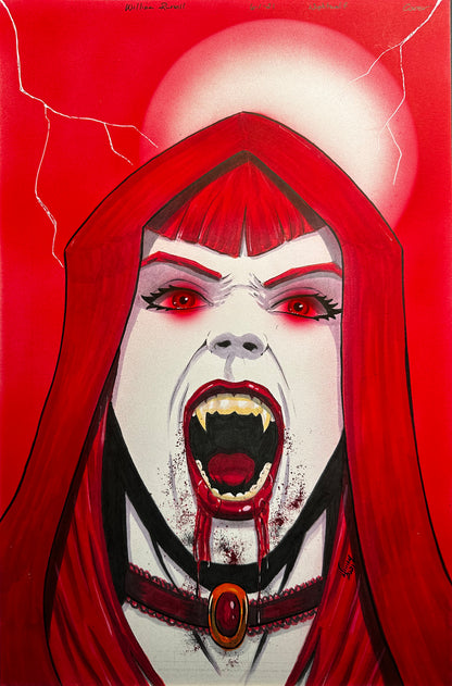11x17 Night Wolf #6 - Original ink/Colors for Published Cover