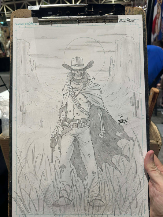 11x17 Original Cover Pencils - Path of the Pale Rider #2 Published Cover