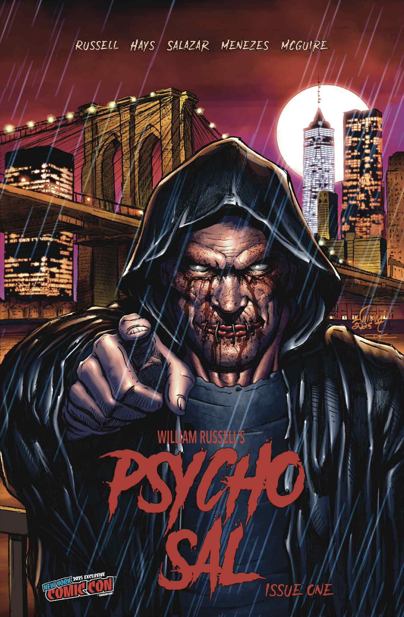 11x17 Original Cover Pencils -Psycho Sal #1 NYCC 2025 Exclusive - Published Cover