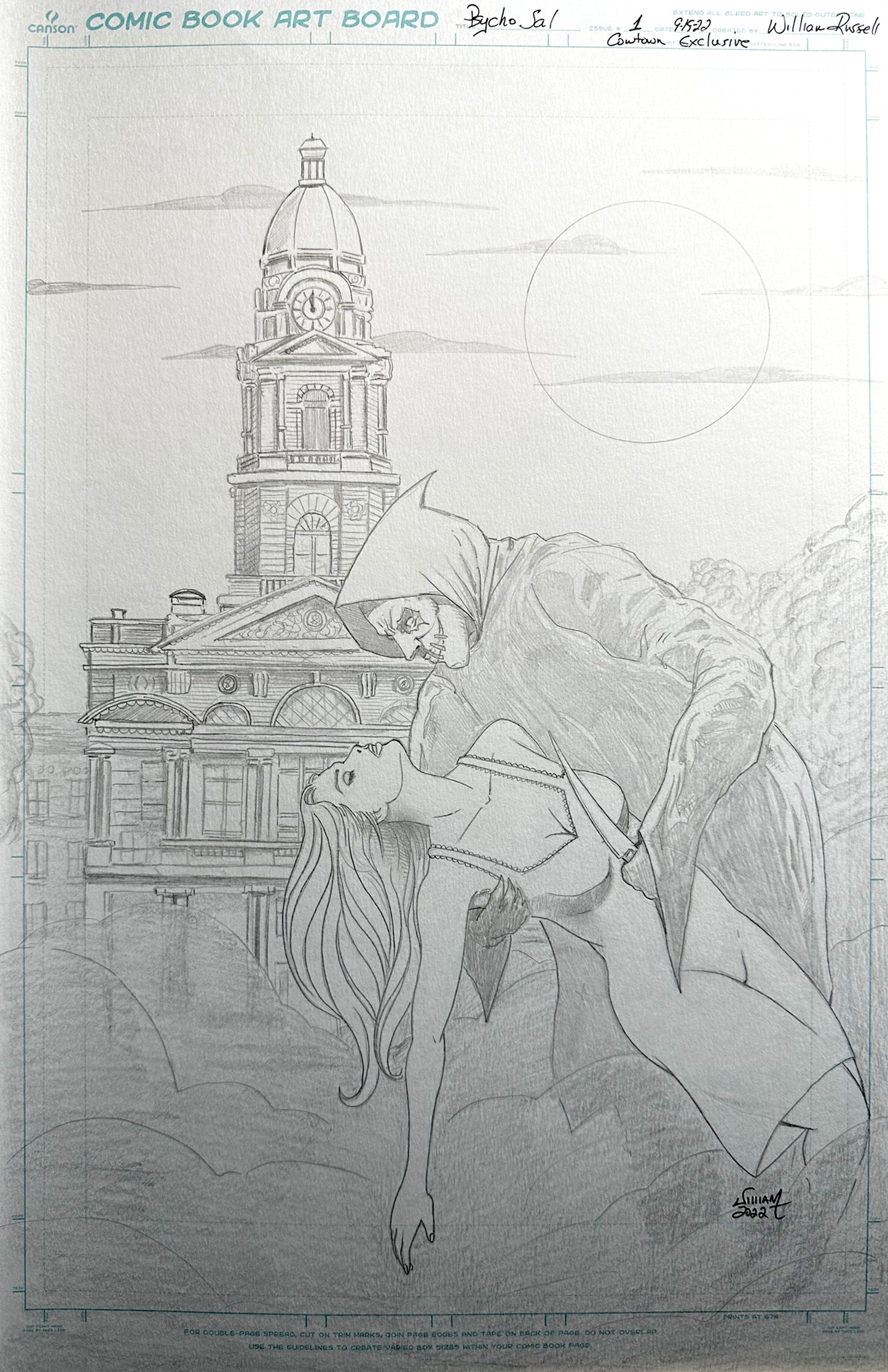 11x17 Psycho Sal #1 Cowtown Exclusive - Pencils