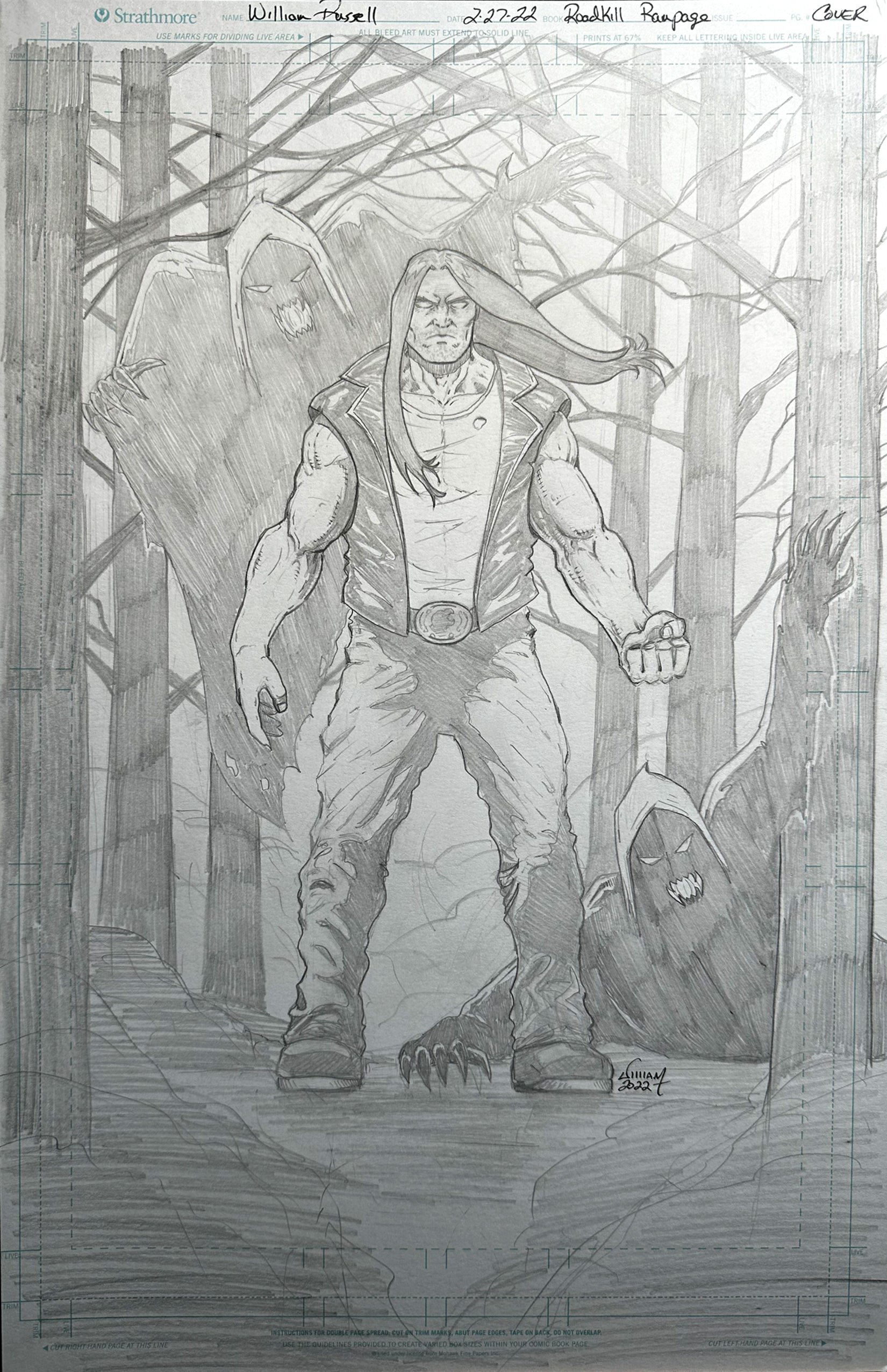 11x17 Roadkill Rampage #3 - Pencils for Published Cover – Art of ...
