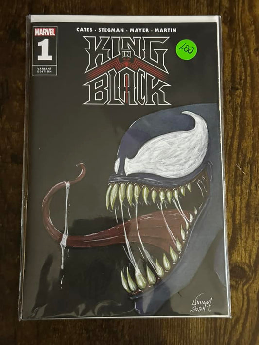 Sketch Cover - Venom Painted Head Sketch