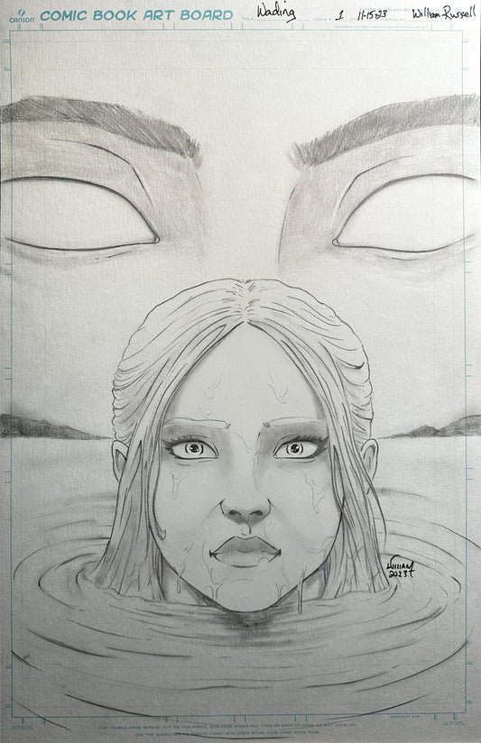 11x17 Wading #1 - Pencils