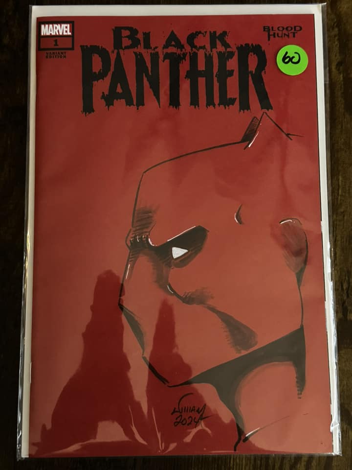 Sketch Cover - Black Panther B&W Head Sketch