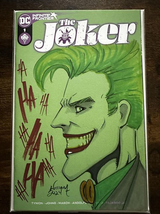 Sketch Cover - Joker Full Color Head Sketch